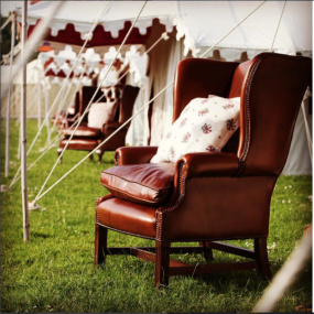 The Classic Georgian Leather Wing Chair